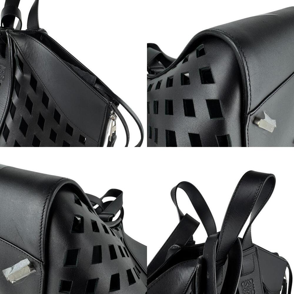 Loewe Leather Tulip Bag Shoulder Black Hammock - Picture 4 of 4